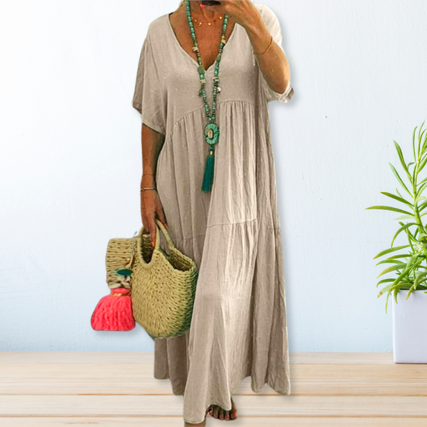 Amirah | Cotton Linen Dress