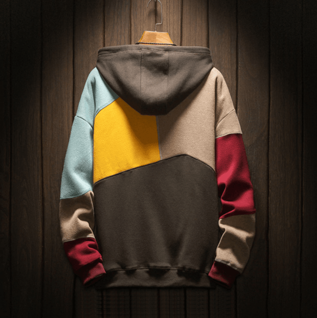 Colourful Patchwork Hoodie