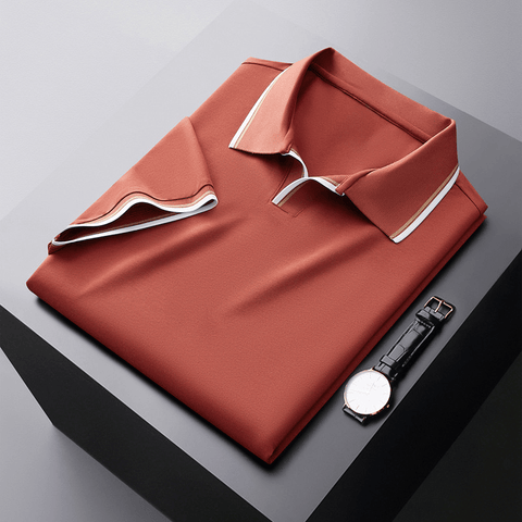 Alban | Silk Polo Shirt